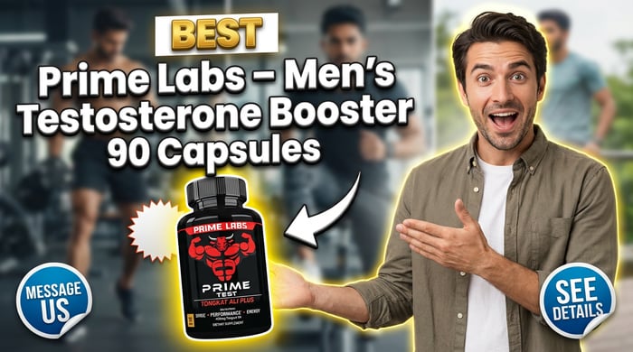 Prime Labs Men's Testosterone Booster – পুরুষদের শক্তি ও সজীবতা বৃদ্ধির প্রাকৃতিক সমাধান image